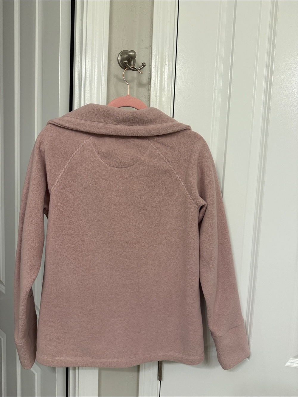 Calvin Klein Performance Women's Blush Pink Full-Zip Fleece Jacket - Picture 2 of 2
